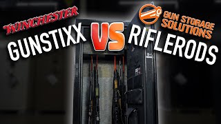 The BEST Long Gun Storage Accessory | Winchester GunStiXX vs RifleRods | Gun Safe Storage Face-Off