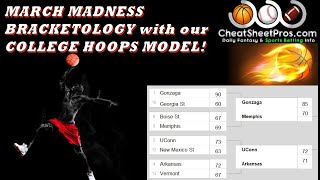 March Madness Bracket Breakdown with our College Hoops Model!