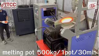 induction furnace melting pot 500kg - เตาหลอมไฟฟ้า 300KW หลอม 500 kg/ครั้ง