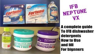 IFB essential autodish vs fortune dishwasher detergent/IFB dishwasher Neptune VX complete demo