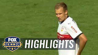 Holger Badstuber scores header for Stuttgart vs. Mainz | 2017-18 Bundesliga Highlights
