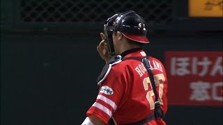 【プロ野球パ】細川が盗塁阻止！森脇監督が目指す足の野球を封じる 2014/09/04 H-Bs