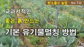 고퀄리티 치유농업 토양 살리기 교과서적 유기물멀칭 방법