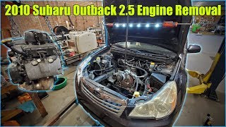 2010 Subaru Outback 2.5L Engine Removal