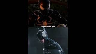 Symbiote Spiderman VS Arkham Batman #shorts