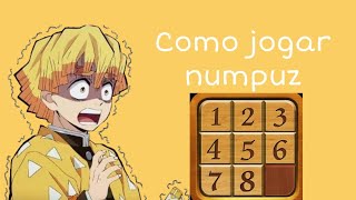 Como jogar numpuz 3x3 rápido e facil