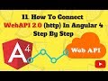 AngularJS 4 Tutorial: 11. How to connect API to Angular 4 Front End Applicaiton