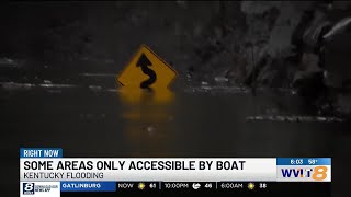 Eastern Kentucky community only accessible by boat more than one week after flooding hit region