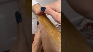 sugaring with reusable cloth strips!