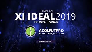 PREMIACIÓN XI IDEAL ACOLFUTPRO 2019 | Los mejores de la primera división recibieron sus trofeos