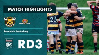 Bunnings NPC 2022 | Round 3 Highlights | Taranaki v Canterbury