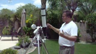 Lunt 80mm THa Solar Scope with CG-4 mount prt 3