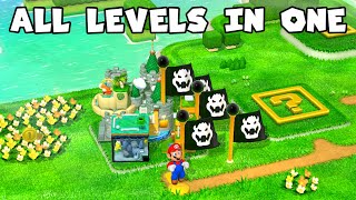 What If All Levels Were Put into One in Super Mario 3D World?