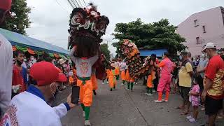 ห้าชั้นชูสุดแขนตัวยอด คณะสิงโตลูกหลวงพ่อโอภาสี [057]