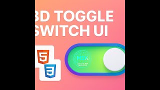 "Custom 3D Toggle Switch UI using HTML & CSS | No JavaScript!" #project #htmlcss #viralvideo