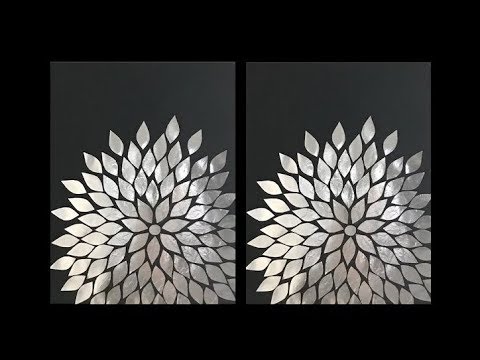 Aluminum Foil DIY Wall Art Decor Aluminum Foil DIY Wall Art Decor