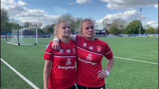 Post match interview with Katie Wilkinson and Olivia Fergusson