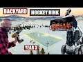 DIY Backyard Hockey Rink Year 3 | Building and maintaining a rink in the foothills of the Rockies