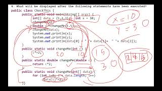 Object-oriented Programming - Java - Sample Midterm Part 1