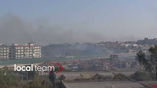 Vasto incendio a Catania (30 luglio 2021), le prime fasi