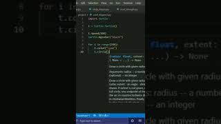 Draw this cool shape in python turtle🐢🐢 #python #shorts #turtle