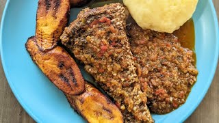 Poisson Frit Sauce Tomate _ Fried Fish Tomato sauce _ Mbissi Yako Kalingua @fricanfood