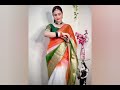 latest tiranga saree design 2025🥰 tricolour saree💕 flag color saree saree republicday