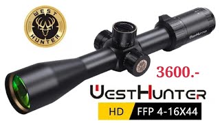 กล้อง WestHunter HD FFP 4-16X44 แถมฟรี AT.LASER  ระดับน้ำตั้งกล้อง มีบริการเก็บเงินปลายทาง