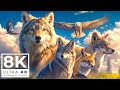 MAJESTIC ANIMALS 8K ULTRA HD 60FPS | with cinematic sounds (colorful animal life)