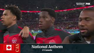Canadian National Anthem at World Cup 2022