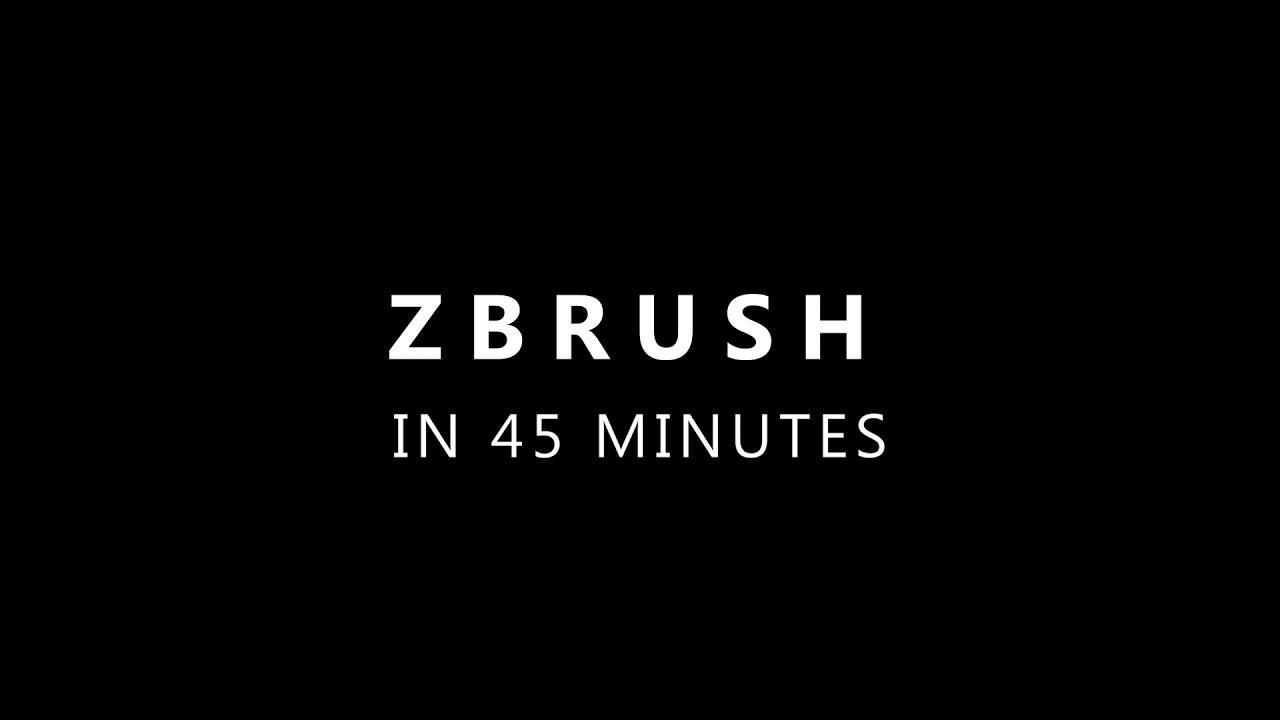 LEARN ZBRUSH IN 45 MINUTES!!! - Beginner Tutorial - YouTube