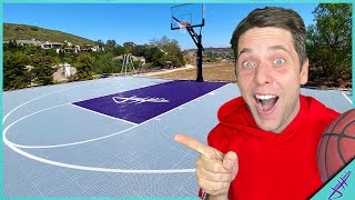 IT'S FINALLY HERE! New Basketball Court Reveal!