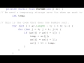 Java - Bubble Sort