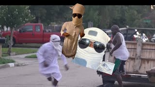Arab backpack prank in the hood!