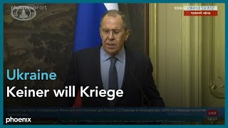 Ukraine-Krieg: Statements von Sergej Lawrow und António Guterres