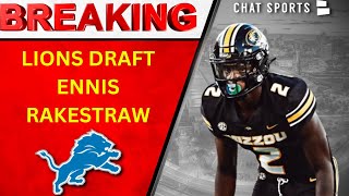 BREAKING: Lions Draft Ennis Rakestraw Jr. With 61st Pick Of The 2024 NFL Draft