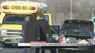 School bus involved in 3-vehicle crash on I-59