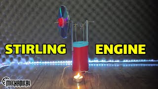 How To Make Engine (DIY Beta Stirling Engine)