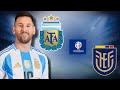 🚨 ARGENTINA a SEMIFINALES FRENTE a  ECUADOR EN 🔥 COPA AMÉRICA 2024 - MESSI TITULAR