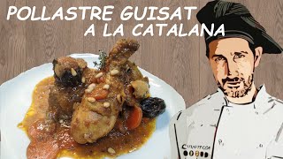 POLLASTRE guisat amb prunes a la CATALANA//com ho feia la iaia ..(Receptes de cuina)