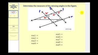 Example 1 Parallel Line Properties