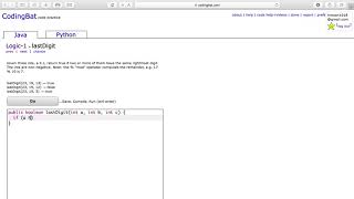 Logic 1 lastDigit Java Tutorial || codingbat com