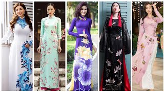 top stylish most attractive women long dresses designs Korean Chinese women's best dresses