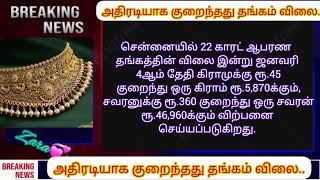 அதிரடியாக குறைந்தது தங்கம் விலை.. நகை பிரியர்கள் மகிழ்ச்சி..