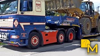 DAF XF SCHWERTRANSPORT CATERPILLAR 966H RADLADER SCHWERTRANSPORT