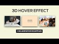 3D Image Hover Transition Effect | CSS Animation Examples