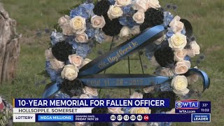 Somerset community remembers fallen officer 10 years since end of watch | WTAJ