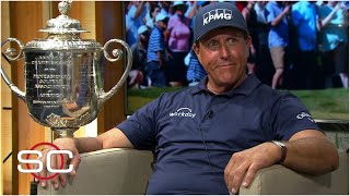 Phil Mickelson reacts to winning the PGA Championship at age 50 | SportsCenter