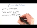Match the Methods - Intro to Java Programming