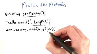 Match the Methods - Intro to Java Programming